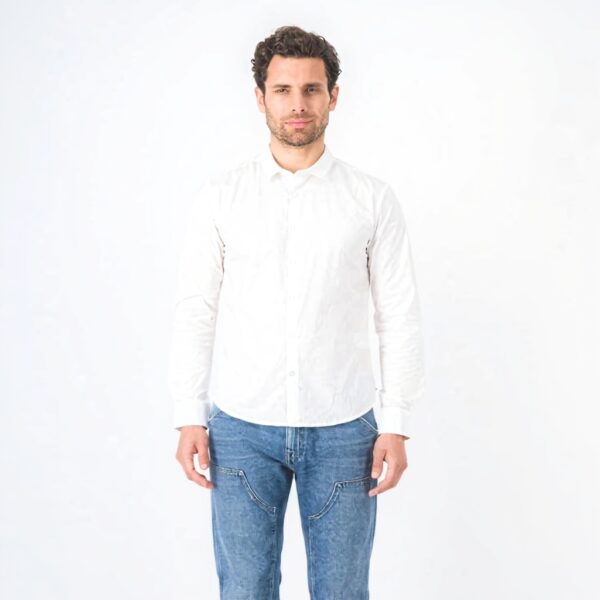 Teddy Smith Herrenhemd klassisch Popeline-Stoff Stretch