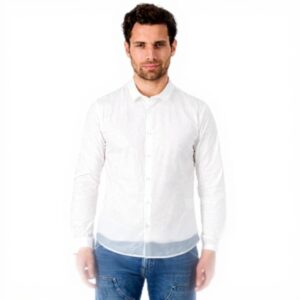 Teddy Smith Herrenhemd klassisch Popeline-Stoff Stretch