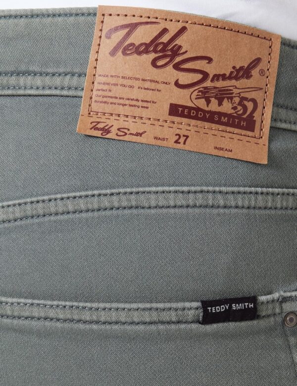 Teddy Smith Herren Cargos Vintage Kaki Shorts Freizeit-3