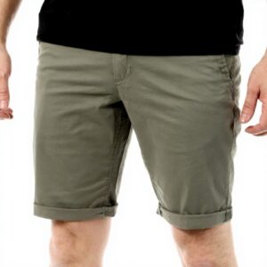 Teddy Smith Herren Chino Shorts Faded Khaki Klassisch