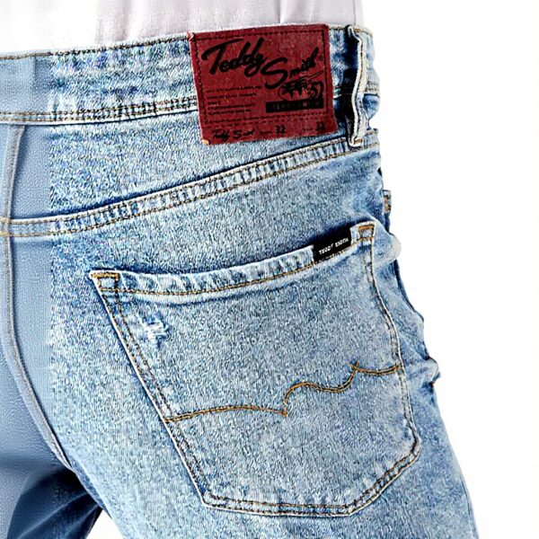 Skinny Jeans Herren Teddy Smith Bleached Destroy Zerrissen