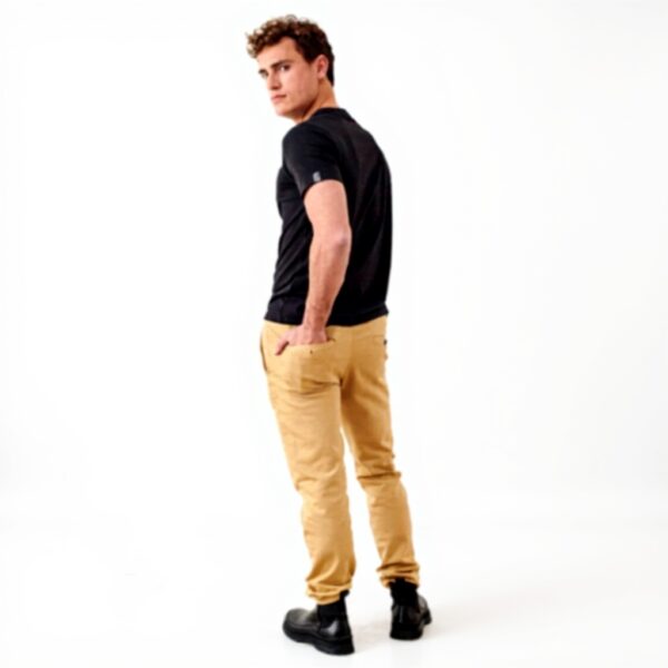 Teddy Smith Herren Chino Hose Pallas Sweat Dyed Beige