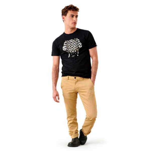 Teddy Smith Herren Chino Hose Pallas Sweat Dyed Beige