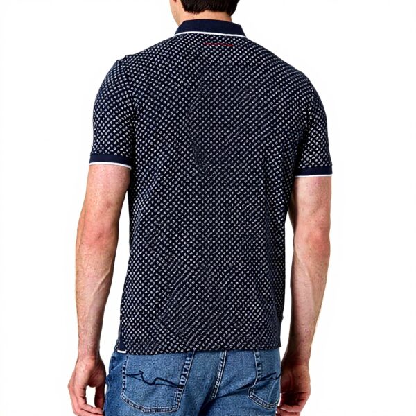Teddy Smith Herren Polohemd Total Navy Dots Poloshirt