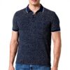 Teddy Smith Herren Polohemd Total Navy Dots Poloshirt