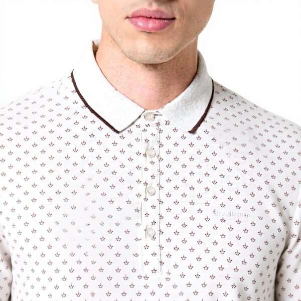 Teddy Smith Herren Polohemd Weiß Elfenbeinfarben China