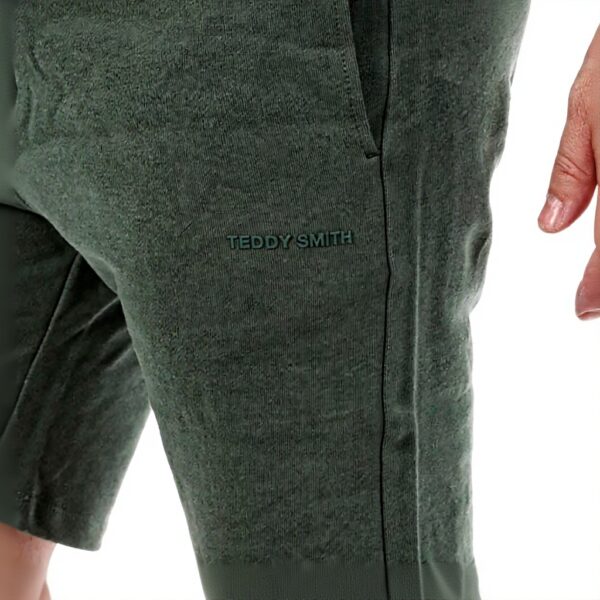 Teddy Smith Herren Bermudas Fleece Vintage Khaki Stone Mint