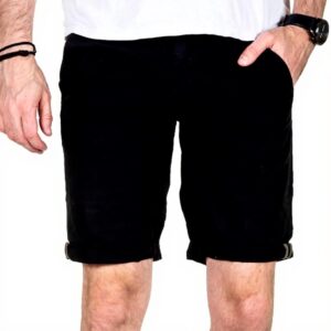 Teddy Smith Herren Chino Cargos Stretch Baumwolle Shorts