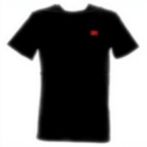 Teddy Smith Herren T-Shirt Freizeit Schwarz Pop Coral