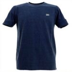 Teddy Smith Herren T-Shirt Freizeit Blau Melange