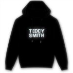 Teddy Smith Jungen Kapuzenpullover Baumwolle Schwarz