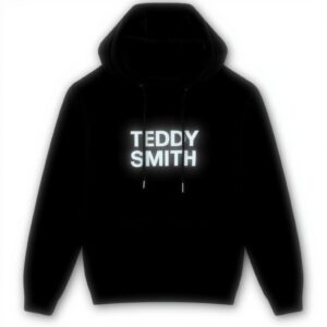 Teddy Smith Jungen Kapuzenpullover Baumwolle Schwarz