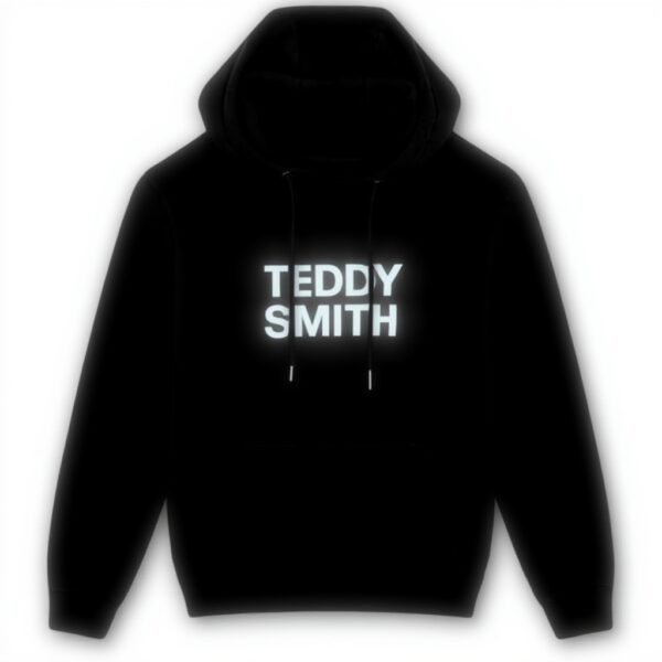 Teddy Smith Jungen Kapuzenpullover Baumwolle Schwarz