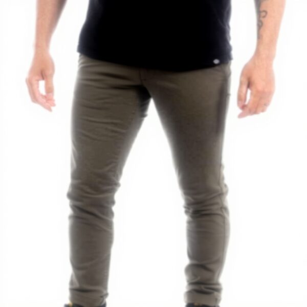 Teddy Smith Herren Chino Hose Slim Fit Kaki