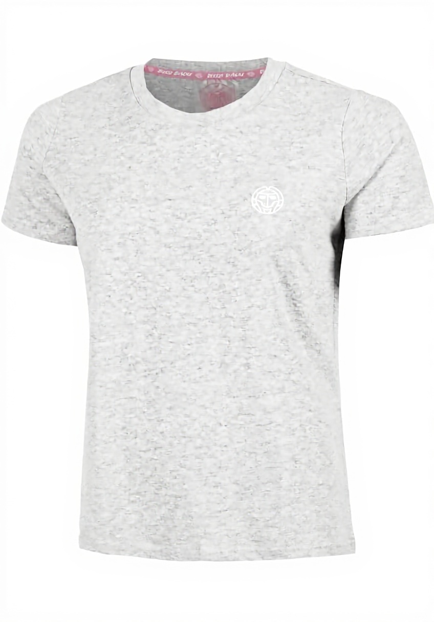 BIDI BADU Mädchen T-Shirt in Grau auf einem Kind beim Tennisspielen