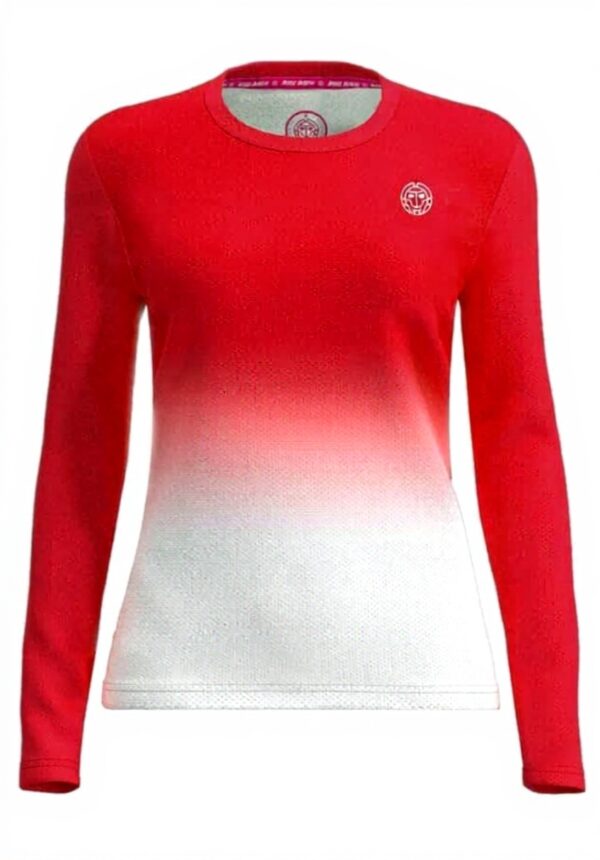 BIDI BADU Mädchen Longsleeve rot recyceltes Polyester