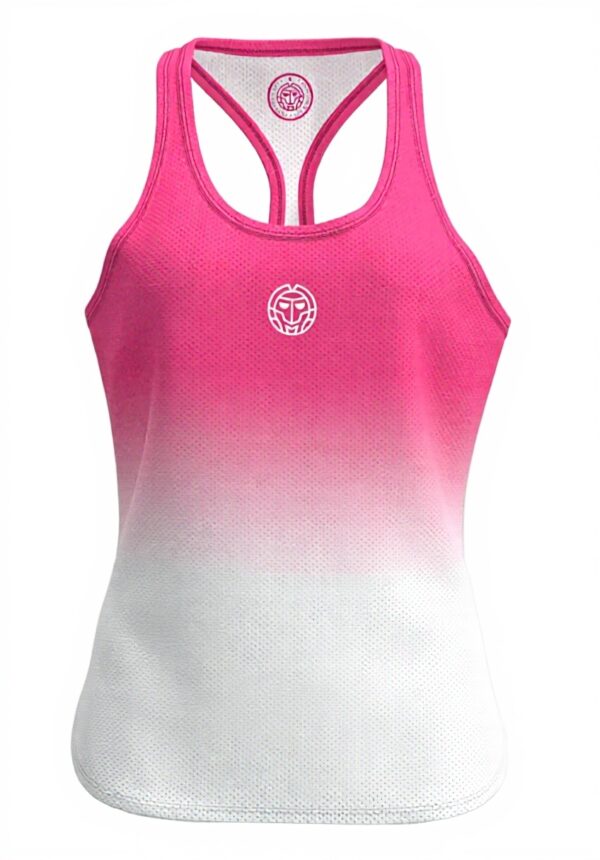 BIDI BADU Mädchen Tanktop Pink-Weiß Gradient Polyester