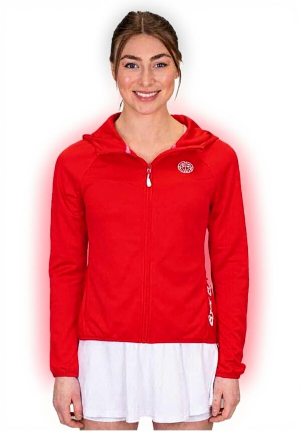 Damen Trainingsjacke BIDI BADU Rot Polyester Tennis