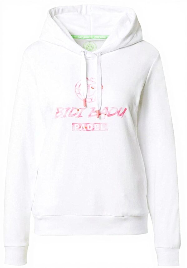 BIDI BADU Kapuzenpullover Damen Weiß Padel Sport