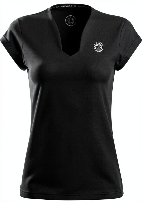 Damen Tennis T-Shirt BIDI BADU Synthetik Dunkelblau-3
