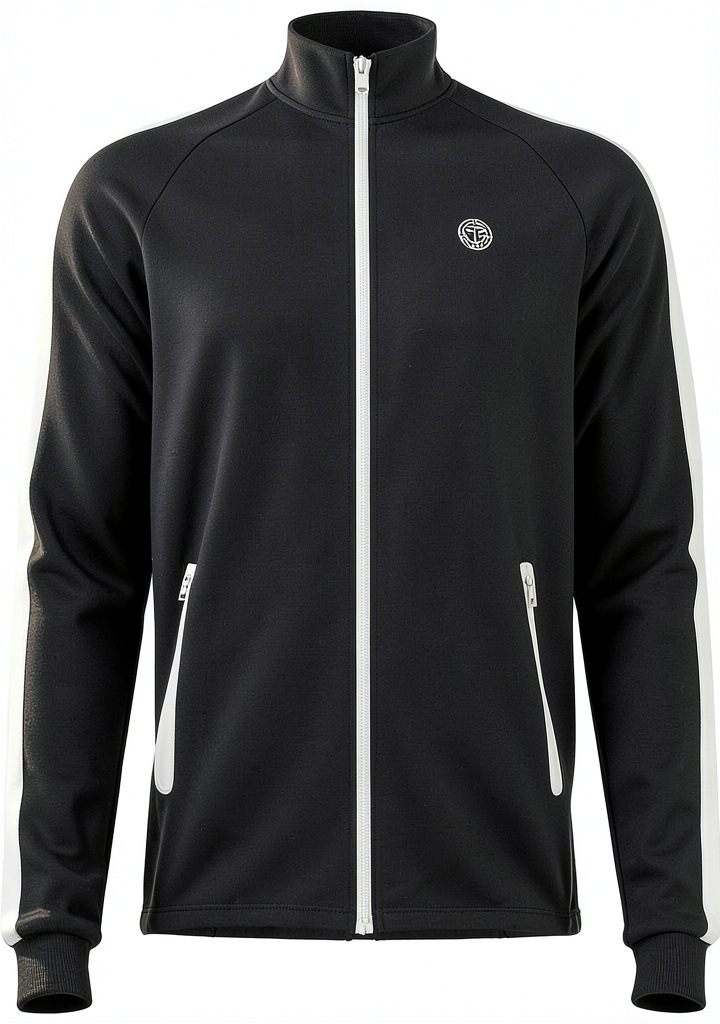BIDI BADU Herren Trainingsjacke in Aktion auf dem Tennisplatz