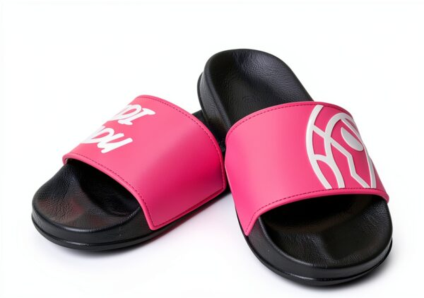 BIDI BADU Badelatschen Damen Synthetik Schwarz Pink-2