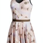 Damen Tenniskleid BIDI BADU Beige Synthetik Sport-0