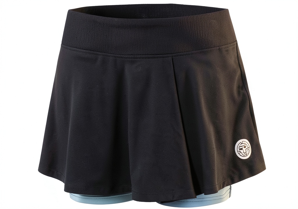 BIDI BADU Damen Skort in Dunkelblau-Hellblau mit wellenförmigem Muster