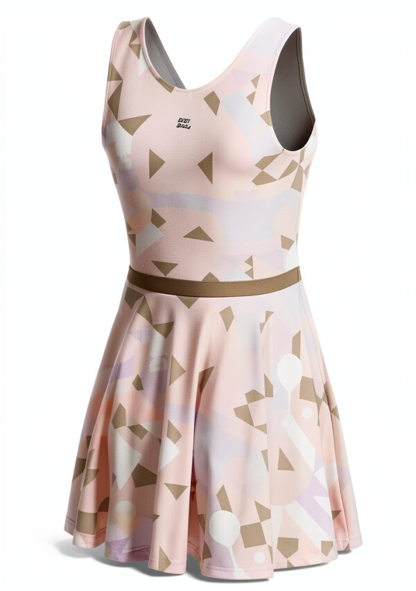Damen Tenniskleid BIDI BADU Beige Synthetik Sport-1