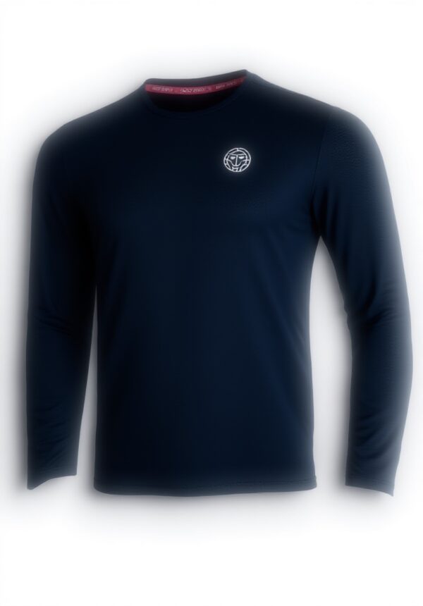BIDI BADU Herren Longsleeve Dunkelblau Polyester Elasthan