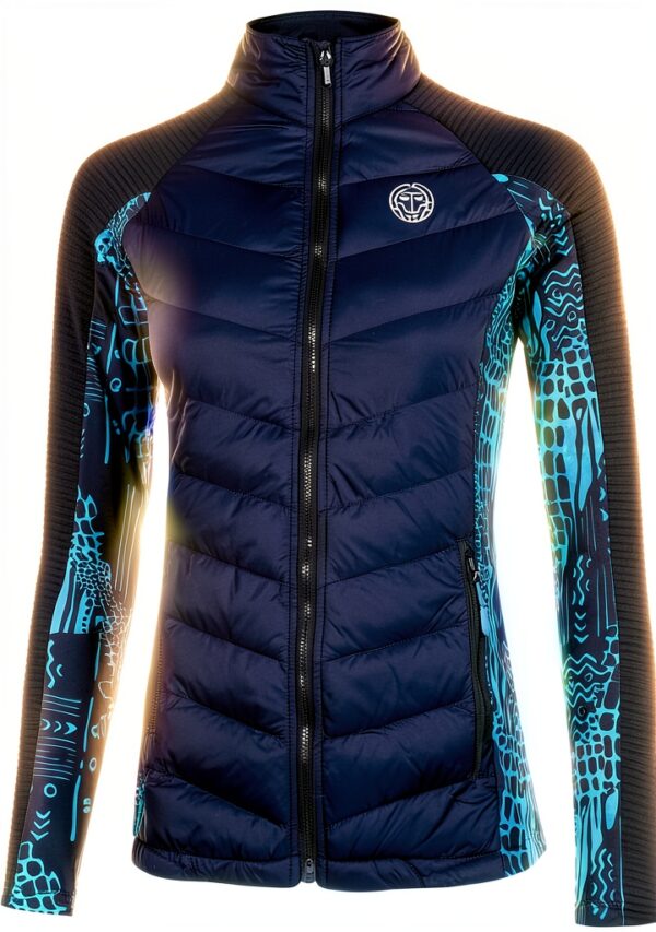 BIDI BADU Trainingsjacke Damen dunkelblau Nylon Tennis