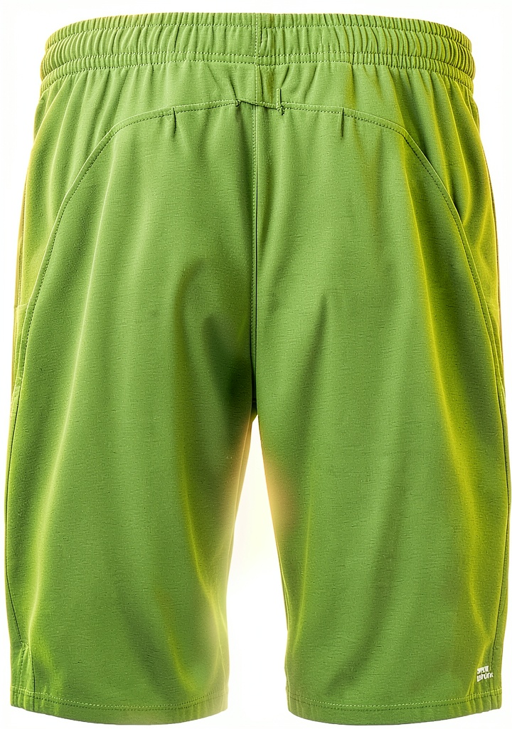 BIDI BADU Jungen Shorts in Neongrün beim Tennisspiel