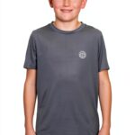 Jungen T-Shirt BIDI BADU Tennis Synthetik Grau-0