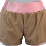 Damen Tennis Shorts BIDI BADU Synthetik Light Brown Coral-0