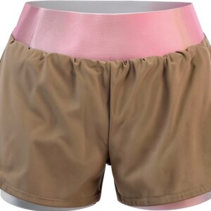 Damen Tennis Shorts BIDI BADU Synthetik Light Brown Coral-0