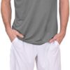 Herren Tennis T-Shirt BIDI BADU Grau recyceltes Material-2