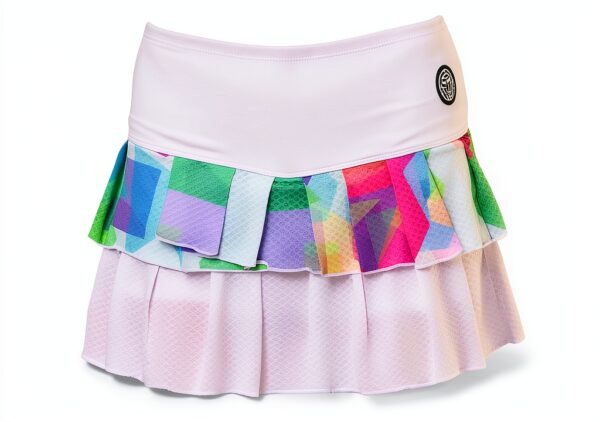 BIDI BADU Kaleido Pleated Junior Skort Mädchen Rock weiß