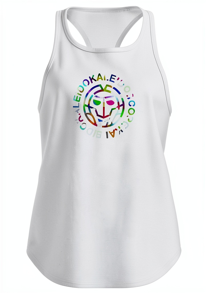 BIDI BADU Kaleido Chill Tank-Top in Weiß getragen beim Tennis