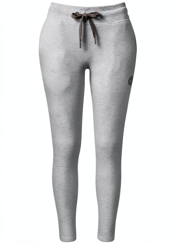 BIDI BADU Trainingshose Damen Creme Baumwolle Polyester