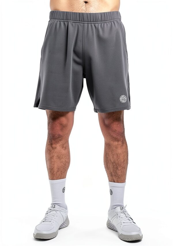 BIDI BADU Herren Tennis Shorts Grau Synthetik 7 Zoll