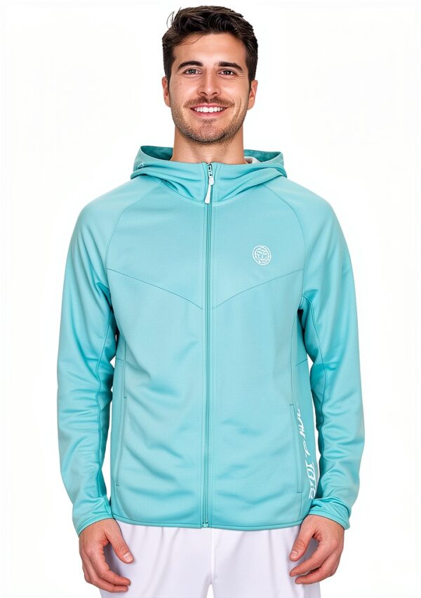 BIDI BADU Herren Hood Jacket Aqua Synthetik Sportbekleidung