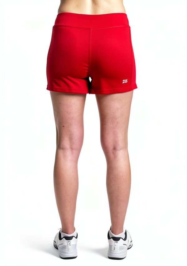 Damen Tennisrock Rot BIDI BADU Synthetik elastischer Bund-1