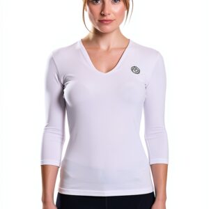 BIDI BADU Damen V-Ausschnitt Langarm T-Shirt Activewear-0