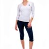 BIDI BADU Damen V-Ausschnitt Langarm T-Shirt Activewear-2