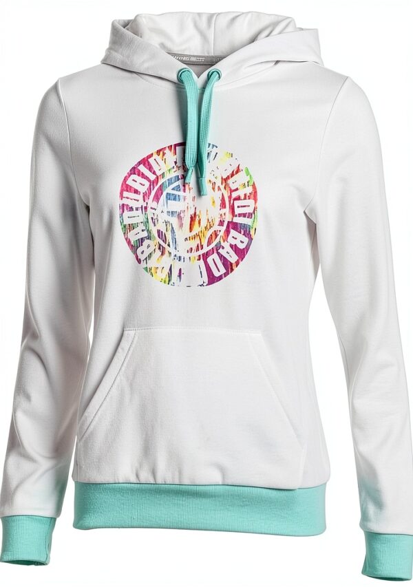 BIDI BADU Damen Hoody Kapuze Synthetik Weiß S-0