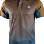 Herren Tennis Polo BIDI BADU Synthetik Light Brown-0