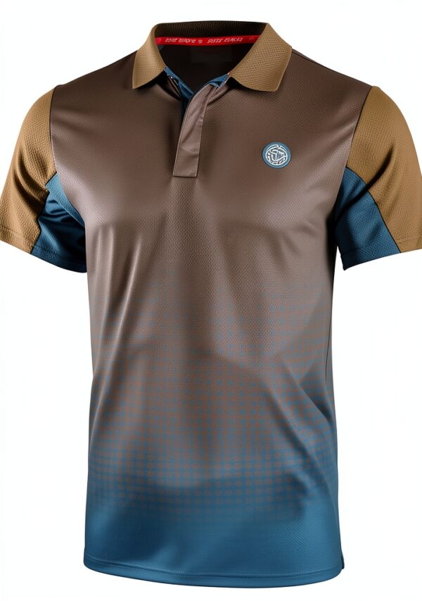 Herren Tennis Polo BIDI BADU Synthetik Light Brown-0