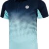 Herren Tennis Polo BIDI BADU Synthetik Aqua Dark Blue-0