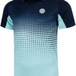 Herren Tennis Polo BIDI BADU Synthetik Aqua Dark Blue-0