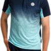Herren Tennis Polo BIDI BADU Synthetik Aqua Dark Blue-4